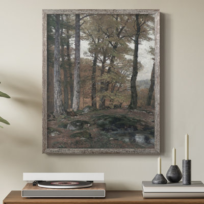 «Vintage Landscape CVII», reproduction encadrée - bois massif