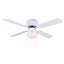 Ventilateur de plafond standard 42 po à 4 pales 42 po avec chaîne de traction et ensemble d'éclairage inclus Ruggiano