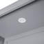 Lit avec lumières à DEL, tablettes, garde-robe - gris-1369462609-1369462608