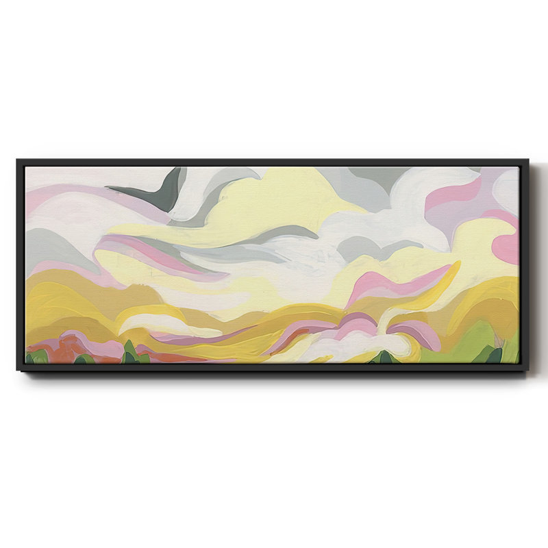 Vallery Swirl II- Framed Canvas