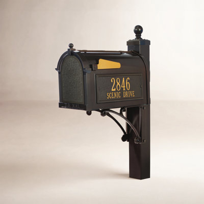 Deluxe Package Post Mounted Mailbox
