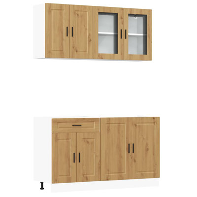 4 Piece Kitchen Cabinet Set Kalmar Engineered Wood
