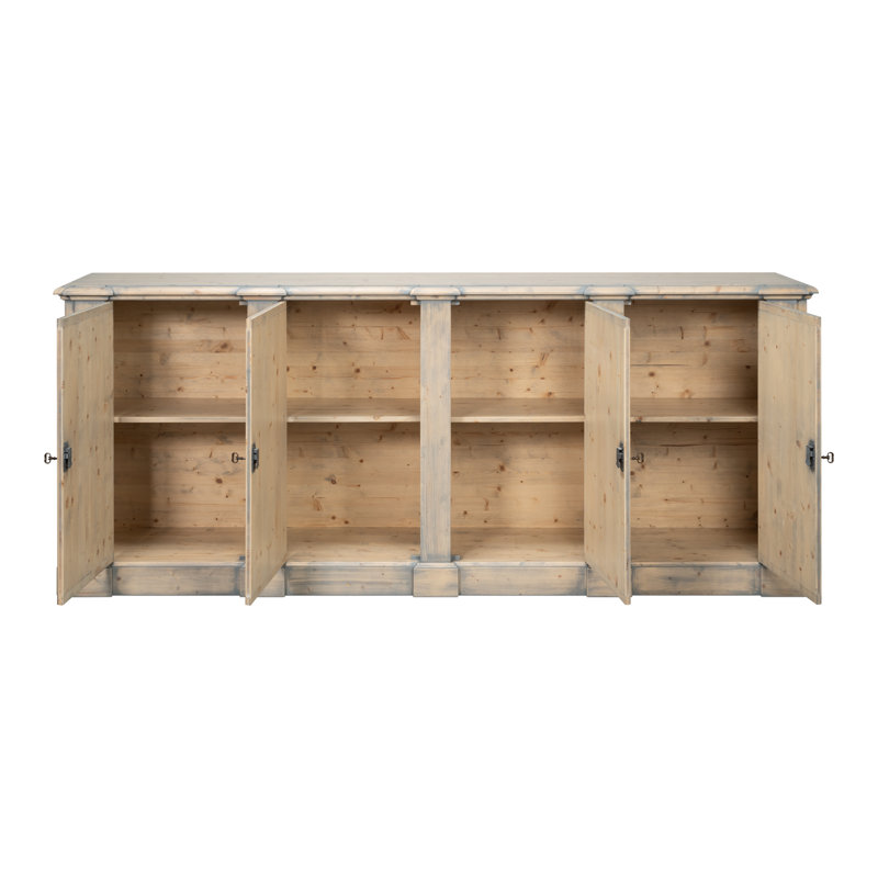 Crested Wall Cabinet, Carmine Legno Tranparent