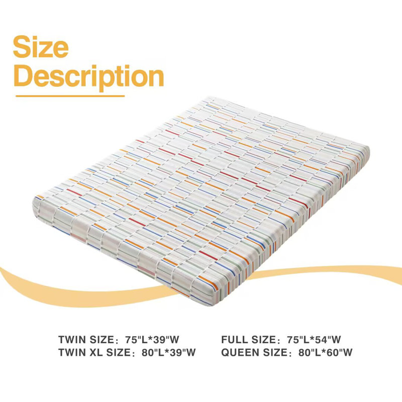  Matelas en mousse viscoélastique gélifiée 5 po, Lit simple