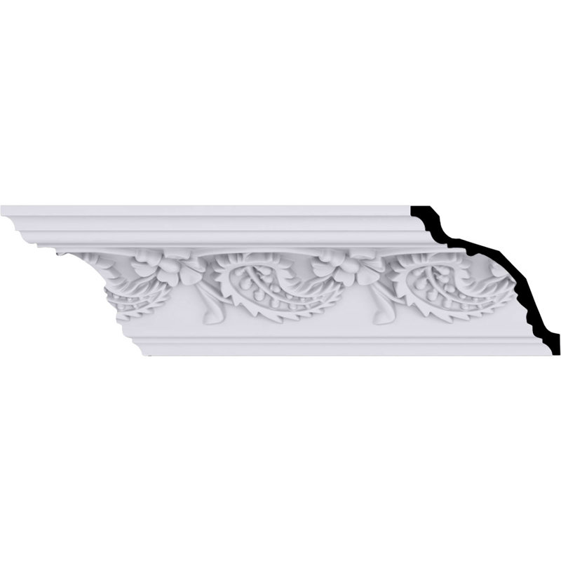 5"H x 5"P x 7 1/8"F x 94 1/2"L Wakefield Crown Moulding