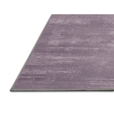 Machine Washable Abstract Pink Area Rug