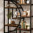 Geometric Design Display Shelf,Spacious Bookcase,Freestanding Bookshelf