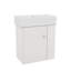 Meuble-lavabo mural de 21,6 po avec lavabo encastré à droite et rangement en céramique-999539502