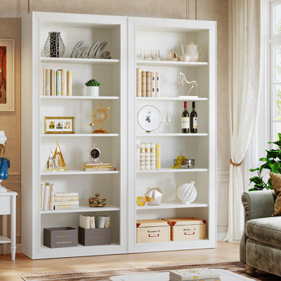 75" Tall Bookcase, Set Of 2