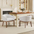 Chaises de cuisine de style campagnard avec accoudoirs 24,8 po