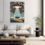 Starry Night Cow Abduction 1 Piece Wrapped Canvas Wall Art-785102199
