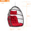 Chaise suspendue pour jardin - Cour intérieure de beauté avec coussin rouge-1939860070