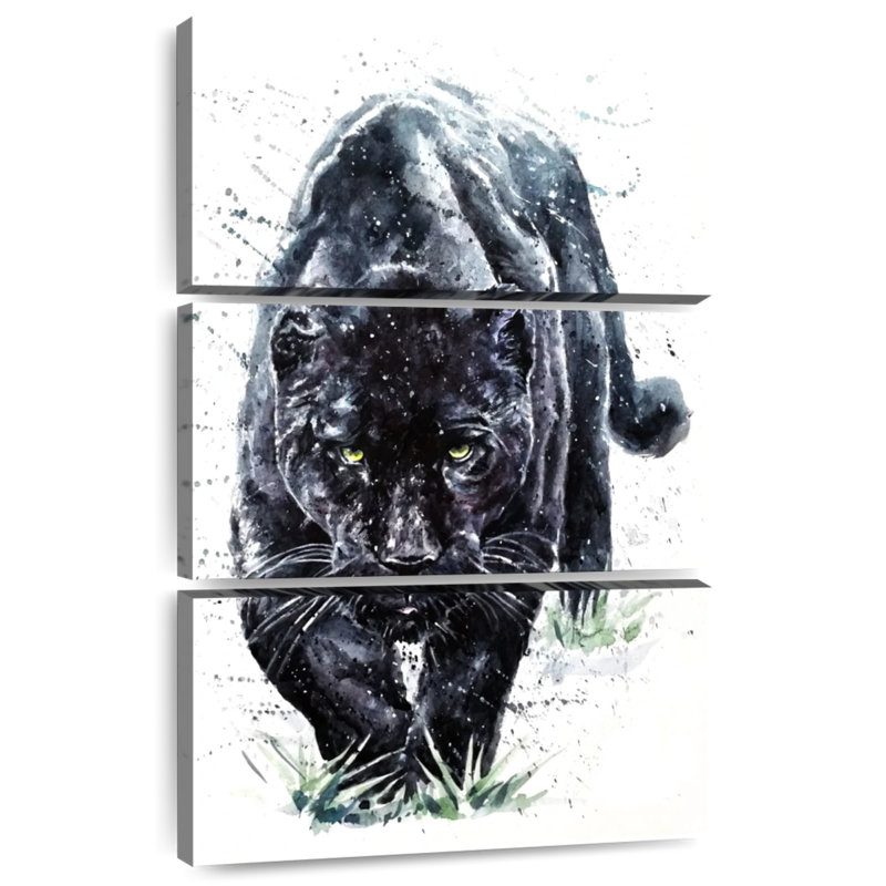 Brampt Fierce Black Panther, 32" H x 20" W