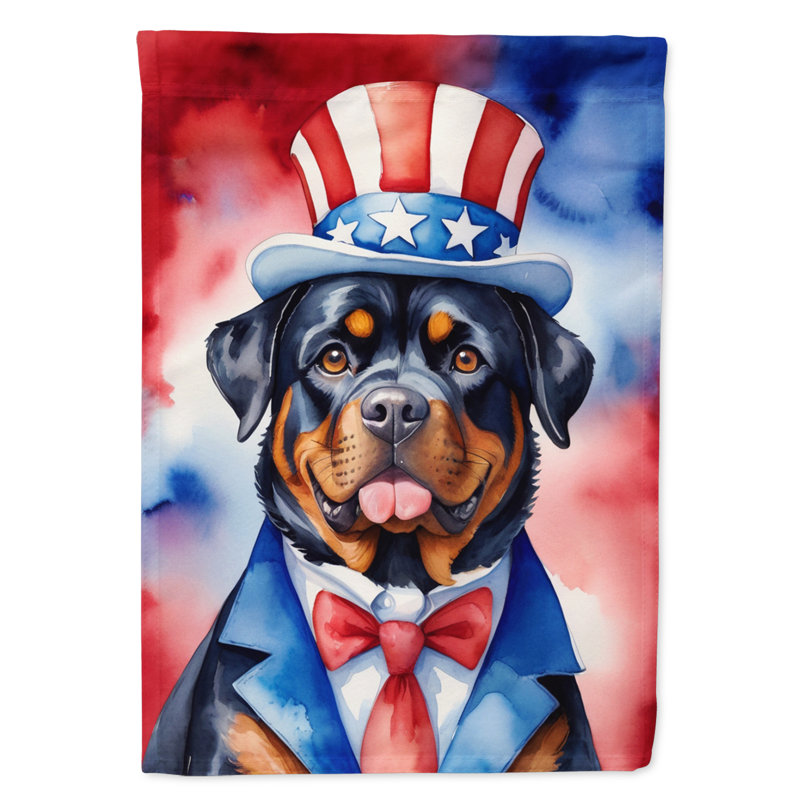 Drapeau patriotique du jardin américain, Rottweiler
