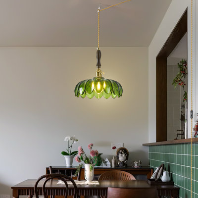 Luminaire suspendu rétro en verre rétro
