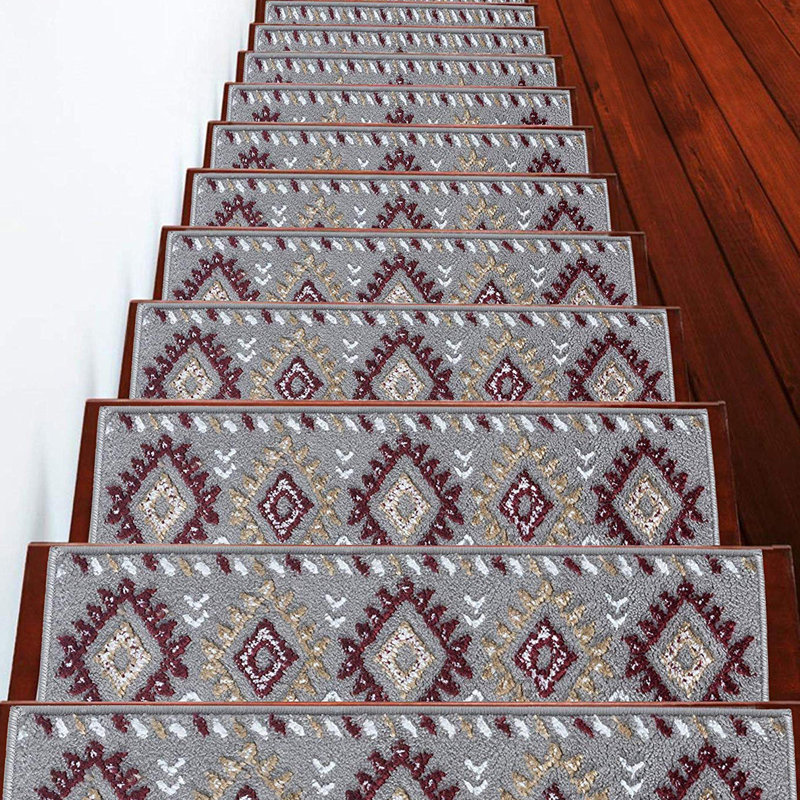 Tapis d'escalier intérieur antidérapant 9 po x 28 po Jakin