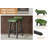 Set of 2 Modern 26.2" Counter Height Bar Stools with Upholstered Low Back, Wood Legs & Footrest for Kitchen Counter, Dining Room-1287625219