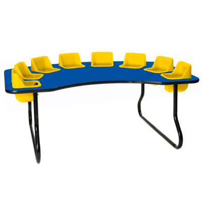 Laminate Adjustable Novelty 8 Students Activity Table