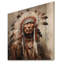 Reproduction de pastel amérindien Braelei sur bois naturel-1325126732