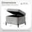 23.6" W Rectangle Upholstered Storage Ottoman-15519178