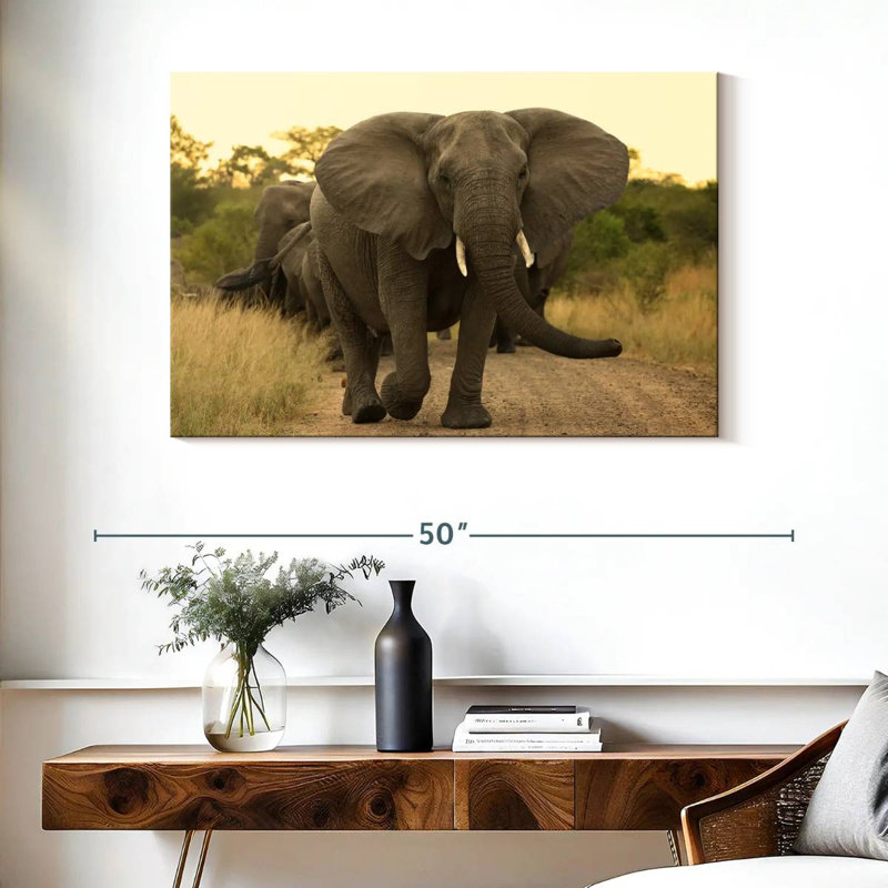 Brampt The Elephant Walk, H 26 po x l 39 po