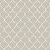 Cottage Chic Cottage Chic Thin Stripe Quatrafoil EcoDeco Material 33' L x 21" W Wallpaper Roll