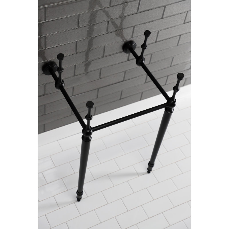 Kingston Brass Edwardian Brass Console Sink Legs, Matte Black