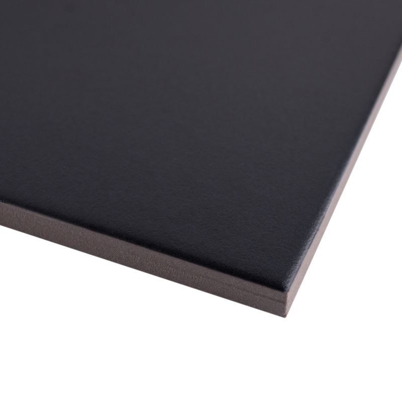 Kenzo Square 7.9 in. x 7.9 in. Matte Porcelain  Floor and Wall Tile, Black