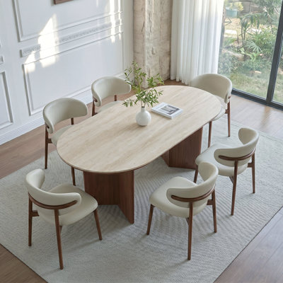 Dining Table with Steel Base
