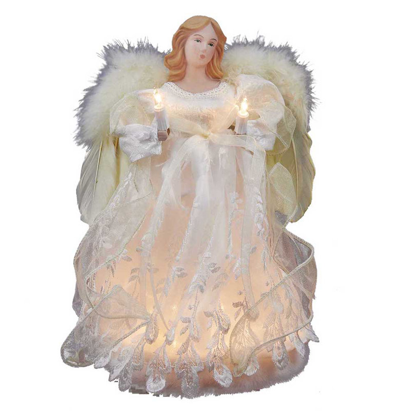 12'' Fabric Christmas Lighted Tree Topper