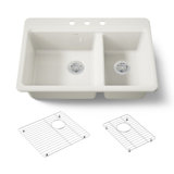 Riverby 33 In. Top-Mount Double-Bowl Kitchen Sink