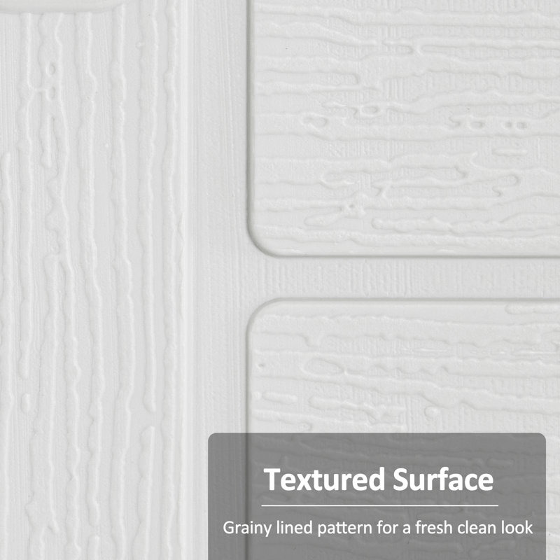 Armoire de rangement extérieure imperméable 4,3 x 2,5 pi avec tablette en métal et plancher