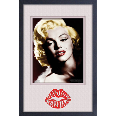 Marilyn Monroe-Lips 11x17 Under Plexi Framed Poster