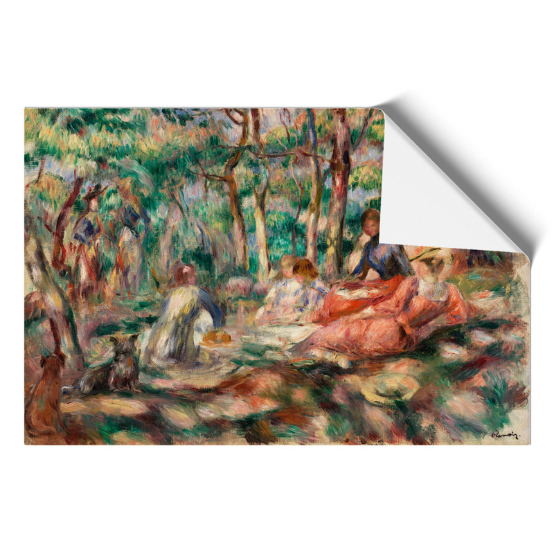 Picnic by Pierre-Auguste Renoir - Unframed Painting, 59cm H x 84cm W x 0.1cm D