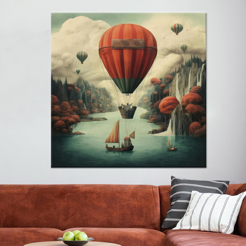 Voilier moderne, reproduction d'art sur toile plate, sans texture, toile blanche encadrée 1P, H: 19,8 po x l: 19,8 po