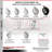 4-Piece Pneumatic Rubber Caster Set