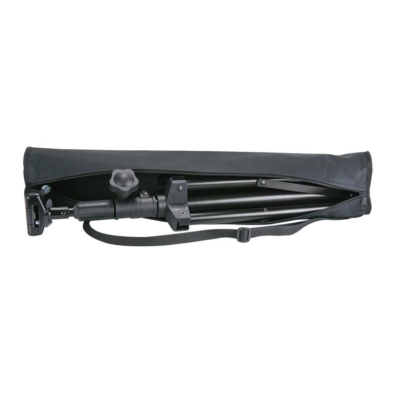 Adjustable Black Metal and Plastic Tablet Floor Stand
