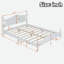 Lit plateforme de style rétro avec support en lattes de bois-1199869605-1199869603