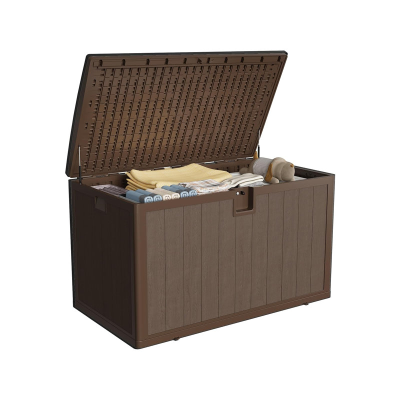 492.1 L Outdoor Storage Box, Deck Box Resin for Package Delivery, Outdoor Storage Boxes Deck Storage Boxes for Patio Furniture, Garden, Tool