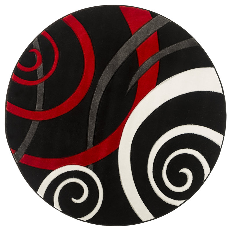 Adonia Abstract Indoor Rug, Round 8'1"