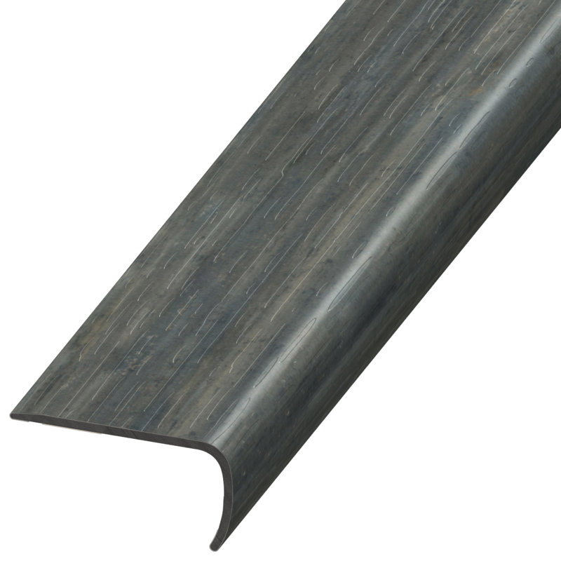 Plastic 2'' W x 94'' L Stair Nose, Black Sheep