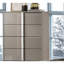 Mobilier de chambre à coucher de style contemporain avec finition UV et commode chromée 1Pc-1671148341