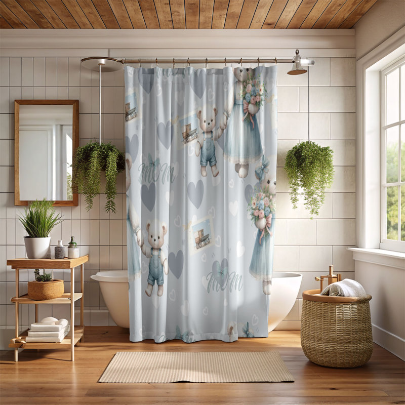 Rideau de douche parent 1, H 74 po x l 71 po
