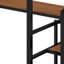 Metal Full Loft Bed With Wardrobe And LED Light-551517334