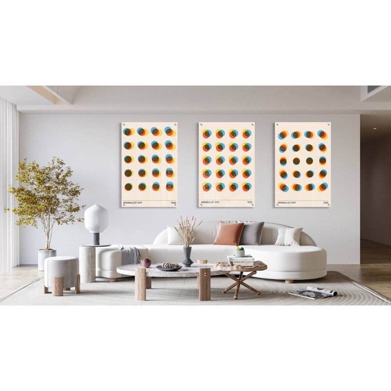 Illusion - ensemble de 3 reproductions sans cadre