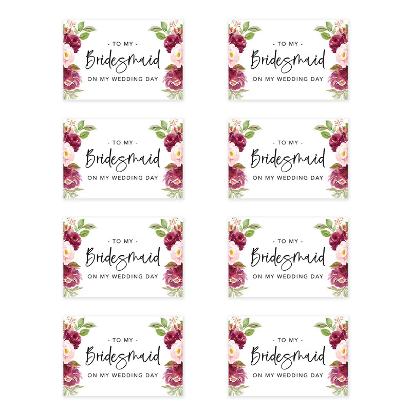 Ensemble de cartes-cadeaux de mariage avec enveloppes