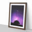 Shooting Star Above the Tree in Abstract - Picture Frame Graphic Art Print-55764521-55764522