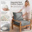 Coussins de chaise d'extérieur et coussins de siège et de dossier Brax 22X22X4 Braun Outdoor, ensemble de 2 coussins-1528910195-1528910199-1528910205