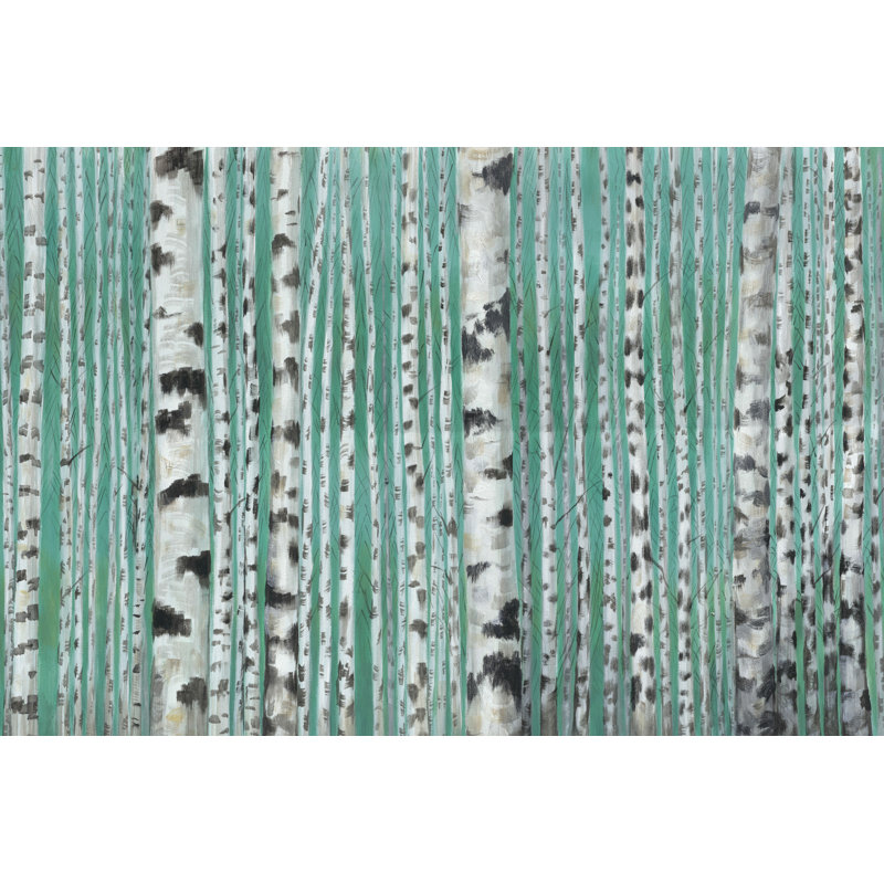 Birch Green - Wrapped Canvas Print, 30cm H x 46cm W x 3.8cm D