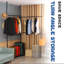 Three Clothing Rack, Adjustable Racks for Hanging Clothes, 2 Tier Clothes,-970617322